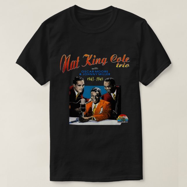 Camiseta Nat King Cole Nathaniel Adams Coles American Singe (Diseño del anverso)