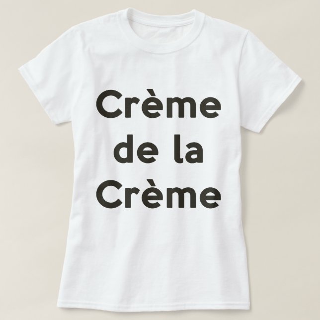 Camiseta Nata de la creme (Diseño del anverso)