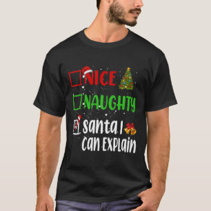 Camiseta Nata traviesa Santa I puede explicar la lista de N