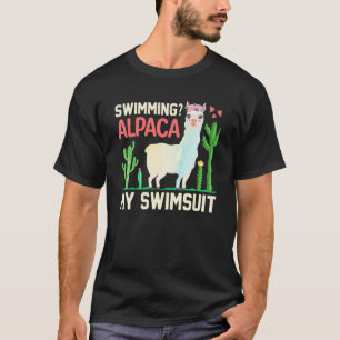Camiseta Natación Alpaca Mi Traje De Baño Divertido Llama L