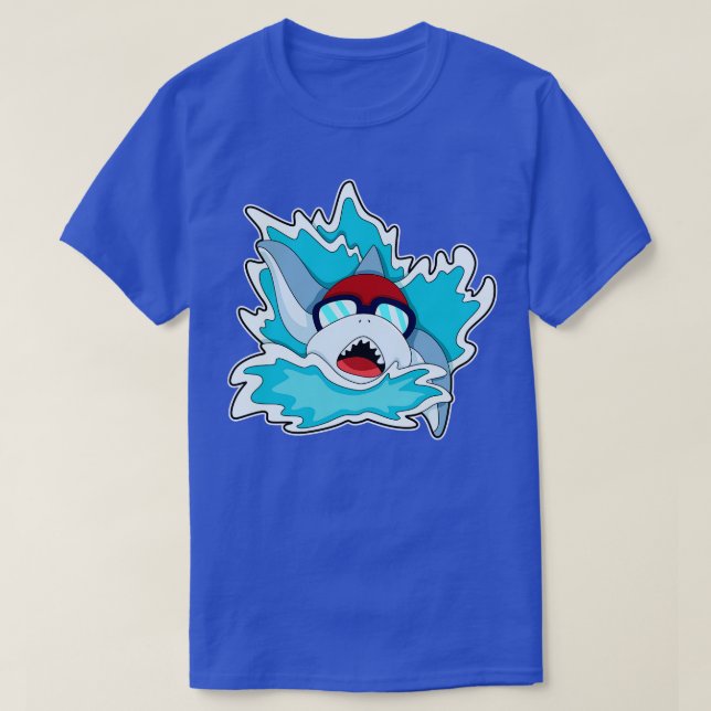 Camiseta Natación con gafas de natación 2 (Diseño del anverso)