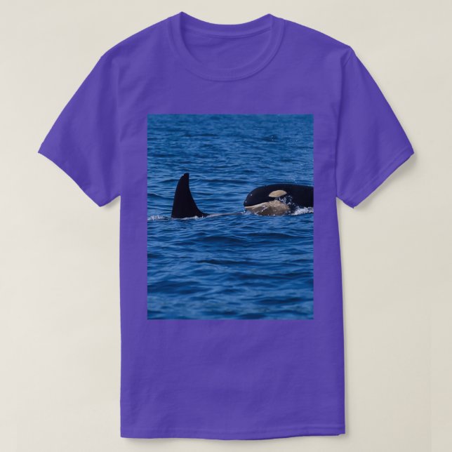 Camiseta Natación de ballenas asesina 1 (Diseño del anverso)