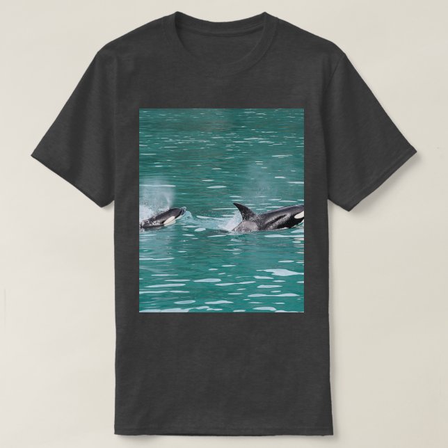 Camiseta Natación de ballenas asesina 7 (Diseño del anverso)