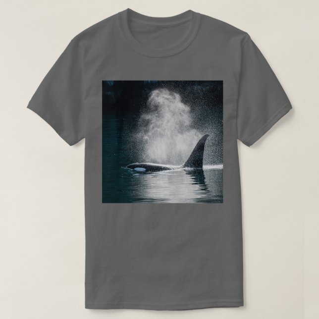 Camiseta Natación de ballenas asesinas 4 (Diseño del anverso)