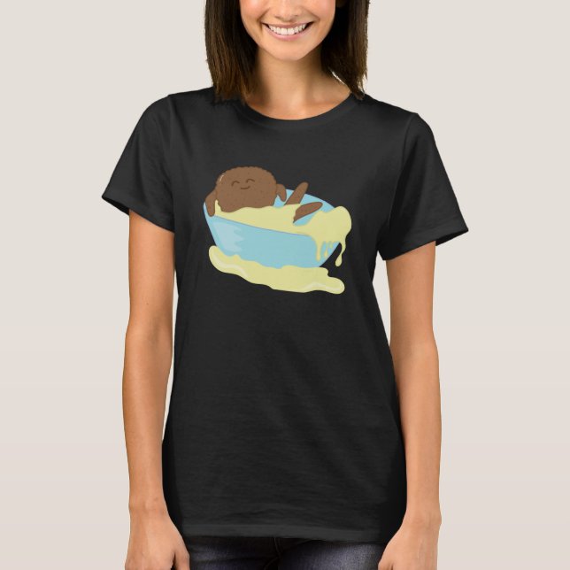 Camiseta Natación de falafel en el tazón de comida de Hummu (Anverso)