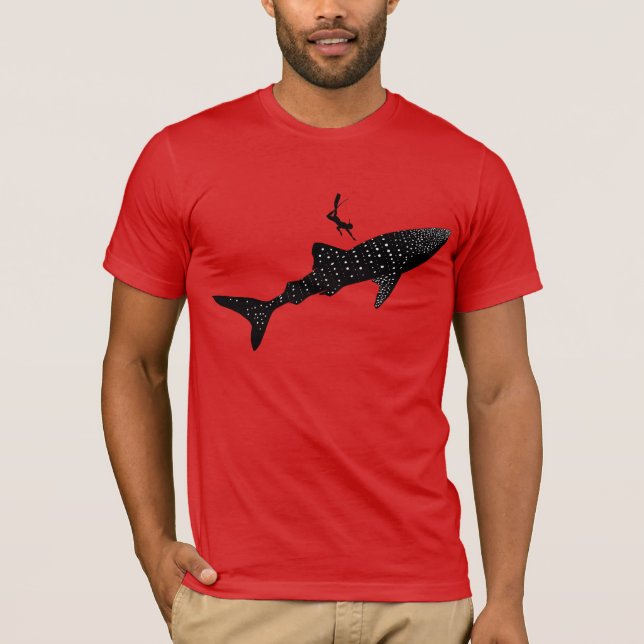 Camiseta Natación del tiburón de ballena - señalización (Anverso)