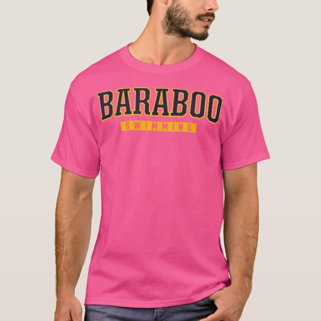 Camiseta Natación en la escuela secundaria Baraboo (Anverso)