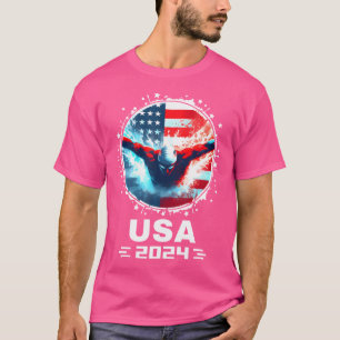 Camiseta Natación Estados Unidos Ropa de Natación T