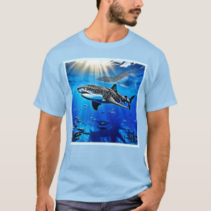 Camiseta Natación gigante del tiburón de ballena oceánica