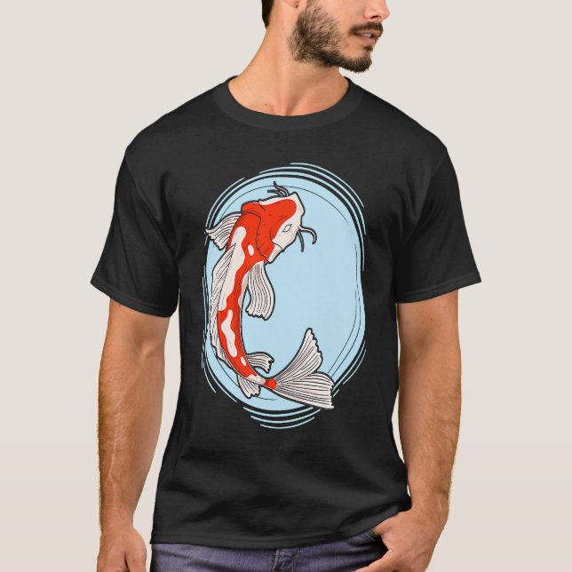 Camiseta Natación japonesa de peces Koi (Anverso)