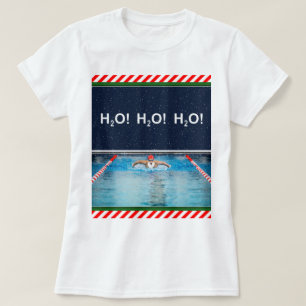 Camiseta Natación Nadador Navidad