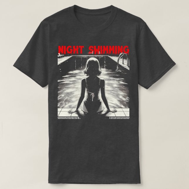 Camiseta Natación nocturna (Diseño del anverso)