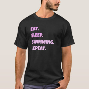 Camiseta Natación Png Eat Sleep Sports Repetir Para Hombres