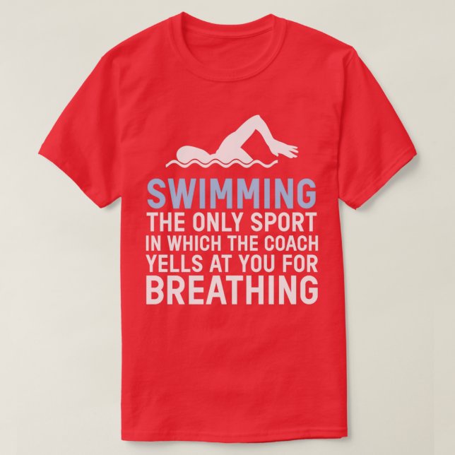 Camiseta Natación Respiración Piscina Deportes Acuáticos (Diseño del anverso)
