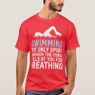 Camiseta Natación Respiración Piscina Deportes Acuáticos