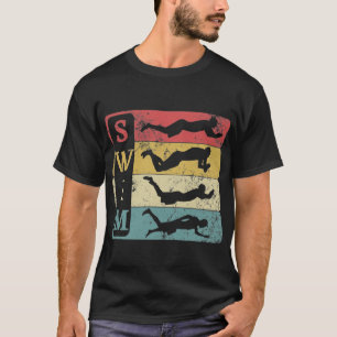 Camiseta Natación Retro Vintage