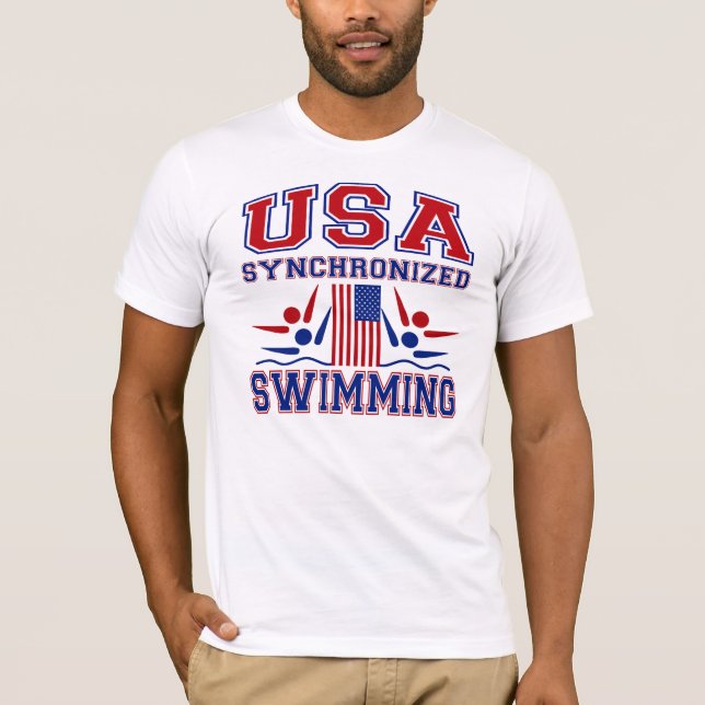 Camiseta Natación sincronizada de los E.E.U.U. (Anverso)