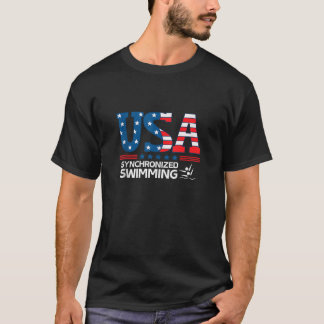 Camiseta Natación sincronizada Estados Unidos Bandera USA D