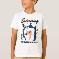 Natación tan fácil como H2O - Diseño divertido de 