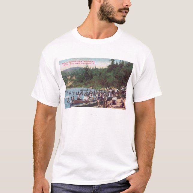 Camiseta Natación y canotaje en el río ruso (Anverso)