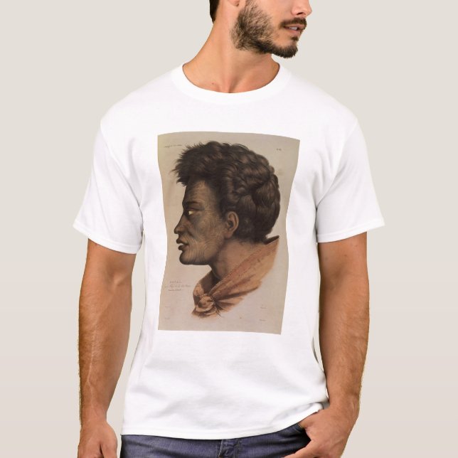 Camiseta Natai, jefe maorí de la bahía de la brema, Nueva (Anverso)