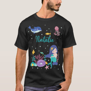 Camiseta Natalie Name Gift Sirenita personalizada