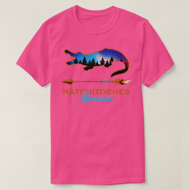 Camiseta Natchitoches Louisiana USA Bayou Cajun Alligator S (Diseño del anverso)