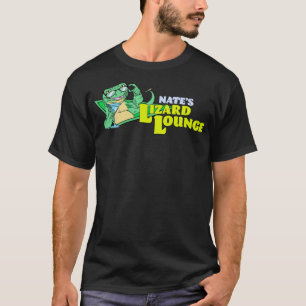 Camiseta Nates Lizard Lounge El Pegatina del logotipo del e