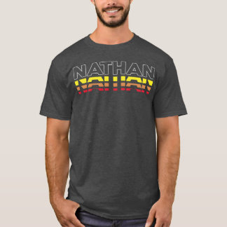 Camiseta Nathan Nombre Divertido Vintage Atardecer Nathan r