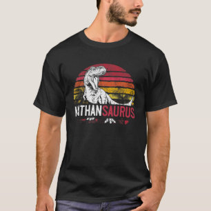 Camiseta Nathan Saurus Funny Personalizado Dinosaurio T Rex
