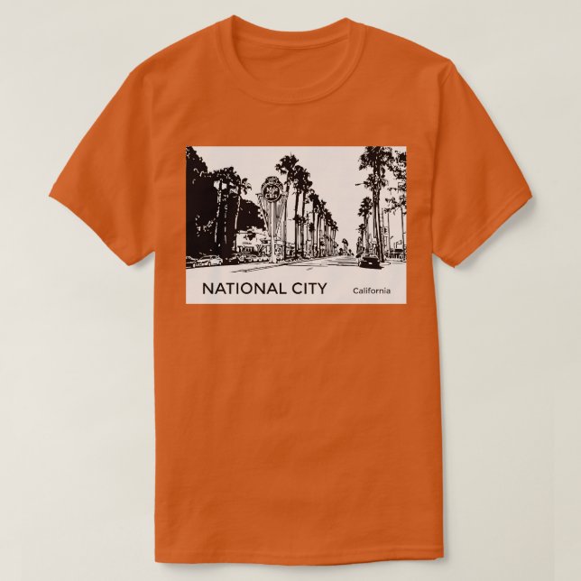 Camiseta National City California TShirt (Diseño del anverso)