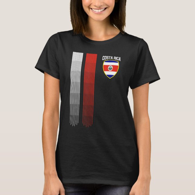 Camiseta National Costa Rica Flag Rican Football Fan Soccer (Anverso)