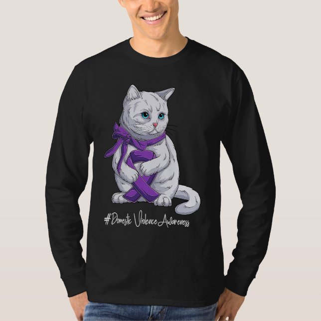 Camiseta National Domestic Violence Awareness Month Purple  (Anverso)