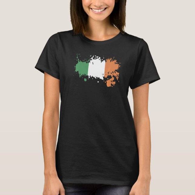Camiseta National Flag of Ireland souvenir  for men women   (Anverso)