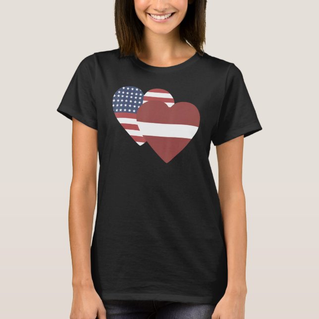 Camiseta National Flag of Latvia souvenir  for men women 4 (Anverso)