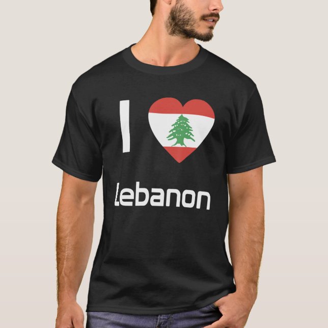 Camiseta National Flag of Lebanon souvenir  for men women 2 (Anverso)