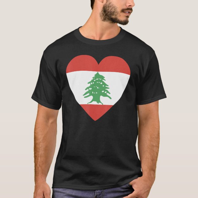 Camiseta National Flag of Lebanon souvenir  for men women 4 (Anverso)