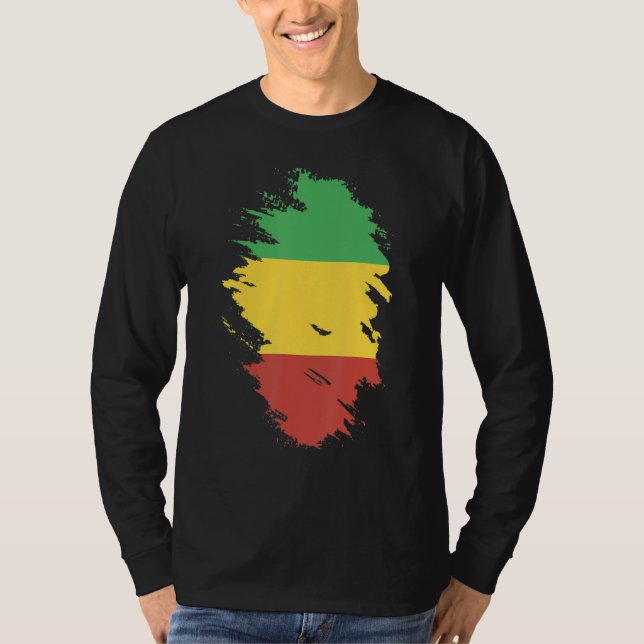 Camiseta National Flag of Mali souvenir   for men women (Anverso)