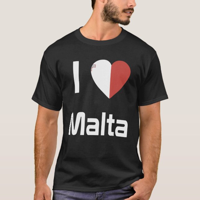 Camiseta National Flag of Malta souvenir   for men women (Anverso)