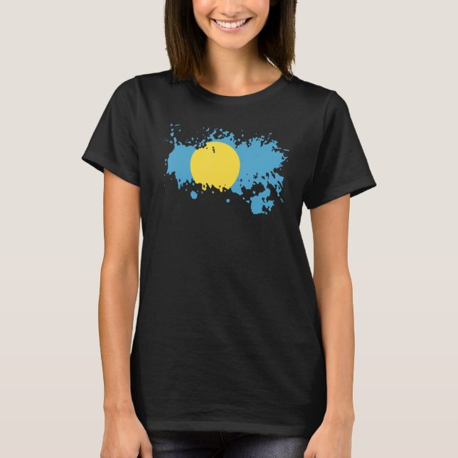 Camiseta National Flag of Palau souvenir  for men women 2 (Anverso)