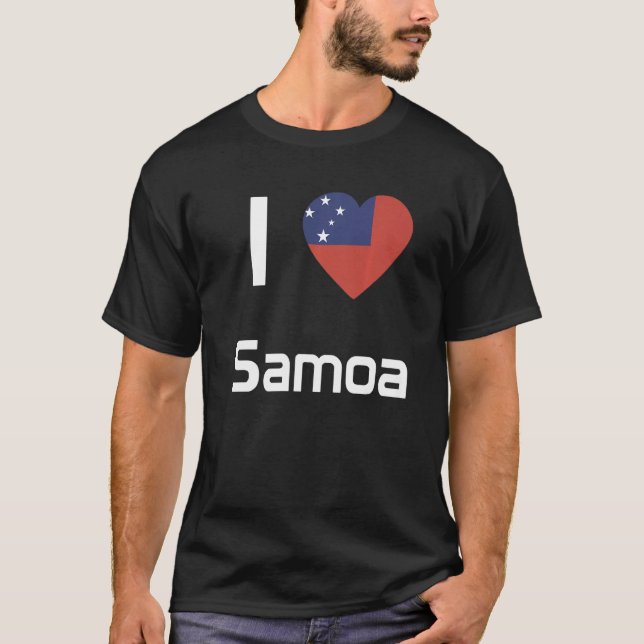 Camiseta National Flag of Samoa souvenir  for men women  2 (Anverso)