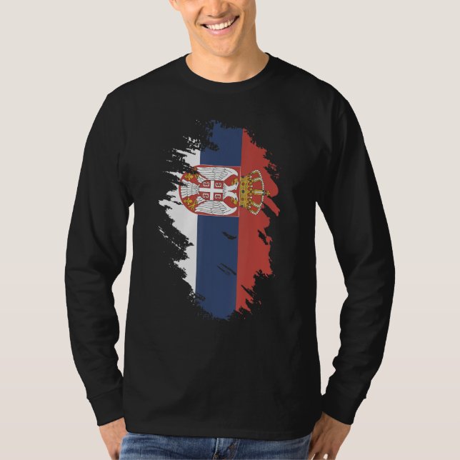 Camiseta National Flag of Serbia souvenir  for men women 1 (Anverso)