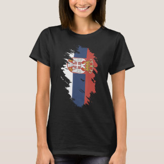 Camiseta National Flag of Serbia souvenir  for men women 1