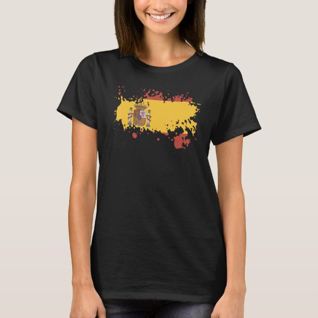 Camiseta National Flag of Spain souvenir   for men women (Anverso)