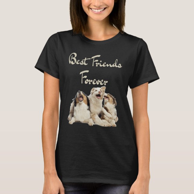 Camiseta National Friendship Day Best Friends Forever Dogs  (Anverso)
