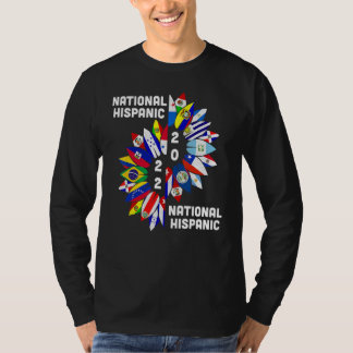 Camiseta National Hispanic Heritage Month 2022 Countries Su