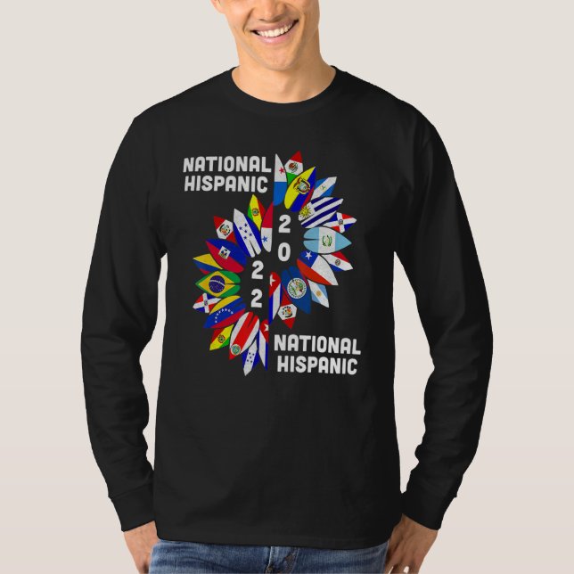 Camiseta National Hispanic Heritage Month 2022 Countries Su (Anverso)