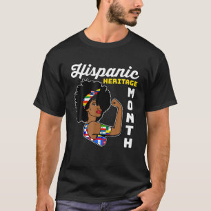 Camiseta National Hispanic Heritage Month Afro Latina Women