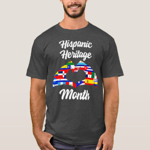 Camiseta National Hispanic Heritage Month Heart Latino Coun
