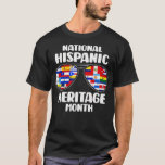 Camiseta National Hispanic Heritage Month Latino Flag All C<br><div class="desc">National Hispanic Heritage Month Latino Flag All Countries   5  .</div>